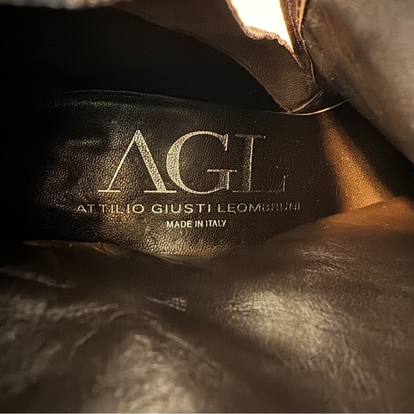 AGL 37 (US 7) Brown Suede Leather Floral Crochet Boots Booties ~ Boho Bohemian - Picture 10 of 10